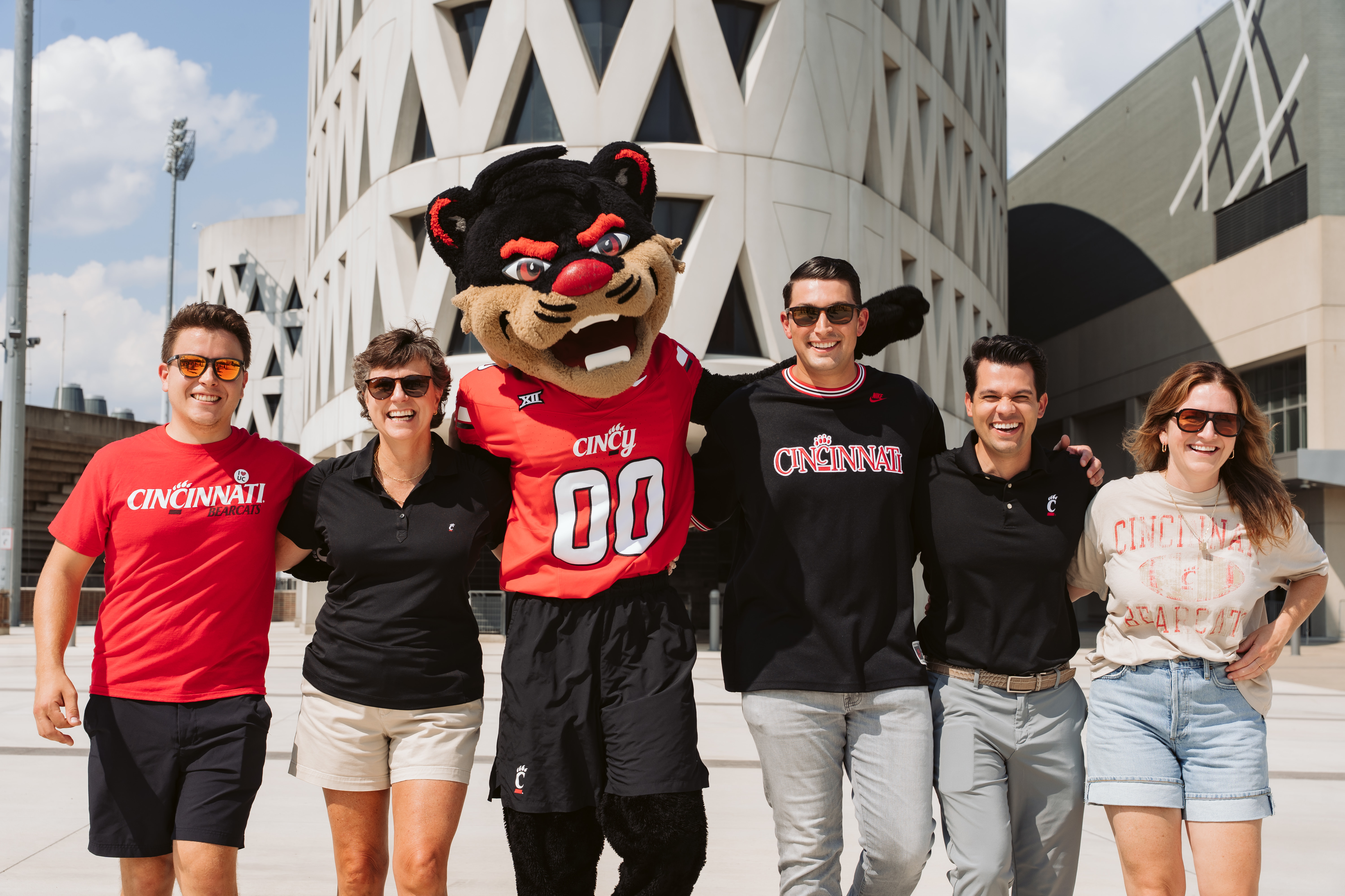 Loyal Bearcat Society members with Bearcat